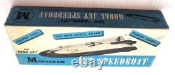 Kit de bateau à réaction en bois de 1946 B6, non construit dans sa boîte, Monogram Models
