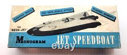 Kit de bateau à réaction en bois de 1946 B6, non construit dans sa boîte, Monogram Models