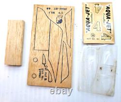 Kit de bateau à réaction en bois de 1946 B6, non construit dans sa boîte, Monogram Models
