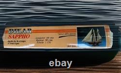 Kit de bateau de yacht en bois Vintage DIKAR SAPPHO America's Cup Schooner FABRIQUÉ EN ESPAGNE