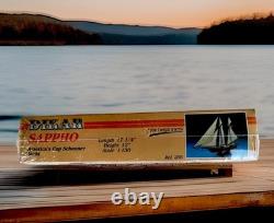 Kit de bateau de yacht en bois Vintage DIKAR SAPPHO America's Cup Schooner FABRIQUÉ EN ESPAGNE