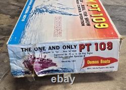 Kit de bateau modèle RC Dumas Pt 109 Vintage. JFK John F Kennedy. RARE ! NOS ! COMPLET.