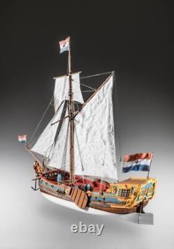Kit de maquette de bateau en bois Dusek Dutch Statenjacht D023 à l'échelle 1:48