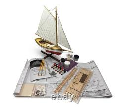 Kit de maquette de bateau en bois complet Lobster Smack kit de bateau DIY échelle 1:24 outils