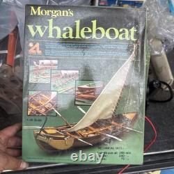 Kit de maquette de bateau en bois du baleinier de Morgan, fabriqué en Espagne, année 1984, échelle 1:25
