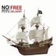 Kit De Maquette En Bois Du Bateau Pirate Carib&eacute;en Buccaneer D'occre 1:100 Oc12002<br/>
