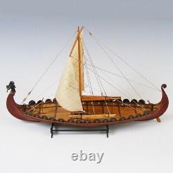 Kit de modèle d'assemblage de bateau en bois à l'échelle 150, bateau en bois à voiles de type Viking
