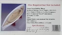 Kit de modèle de bateau à vapeur Elliott Bay de Midwest Products MINT NEUF