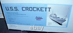 Kit de modèle de bateau de guerre Uss Crockett Dumas Boats 1218 boîte scellée