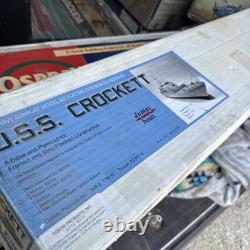 Kit de modèle de bateau de guerre Uss Crockett Dumas Boats 1218 en boîte scellée