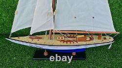 Kit de modèle de bateau en bois Endeavour America's Cup J Class Yacht 165, voilier 24.