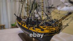 Kit de modèle de bateau en bois HMS Surprise Échelle 175 925mm 36.4'' Bateau à voile DIY