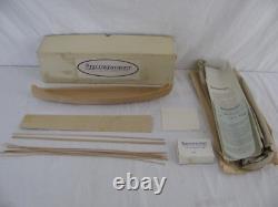 Kit de modèle de bateau en bois Viking Ship Crafters 19 avec veste bleue vintage NIB