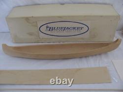 Kit de modèle de bateau en bois Viking Ship Crafters 19 avec veste bleue vintage NIB