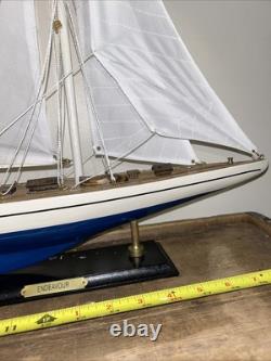 Kit de modèle de bateau en bois de yacht J Class de la Coupe de l'America Endeavour 27