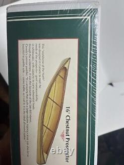 Kit de modèle de canoë Bear Mountain 112, coffret en bois de l'artisan Chestnut, complet et neuf