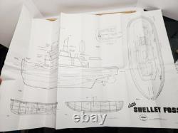 Kit de modélisme de bateau de remorqueur Shelly Foss Dumas Boats # 1206 avec moteur, matériel de fonctionnement, et plus.
