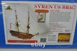 Kit de modélisme naval Model Shipways Syren Us Brig en bois, échelle 1/64, boîte scellée