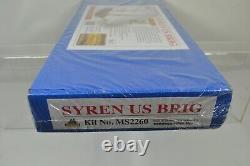 Kit de modélisme naval Model Shipways Syren Us Brig en bois, échelle 1/64, boîte scellée