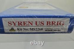 Kit de modélisme naval Model Shipways Syren Us Brig en bois, échelle 1/64, boîte scellée