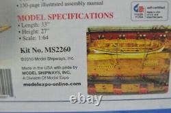 Kit de modélisme naval Model Shipways Syren Us Brig en bois, échelle 1/64, boîte scellée