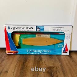 Kit de montage de voilier de course Tippecanoe Boat Model T15 Racing Sloop de la ligne d'assemblage du rivage