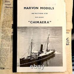 Kits De Modèles De Navires Chimaera Marvon Models Edition Limitée Échelle 1/2 À 1ft Rare