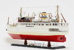 Korsholm III Ferry Boat Steamship Assembled 24 Built Wooden Model Boat Nouveau