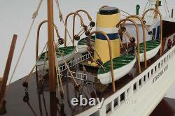 Korsholm III Ferry Boat Steamship Assembled 24 Built Wooden Model Boat Nouveau
