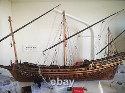 Le Requin 1750 Version Ribe Complète Échelle 1/48 47.6 Wood Model Ship Kit Xebec Ship