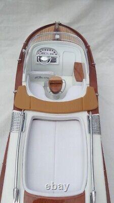 Livraison gratuite Riva Aquarama Gucci 26 Modèle de bateau en bois de qualité L70 Cadeau de Noël
