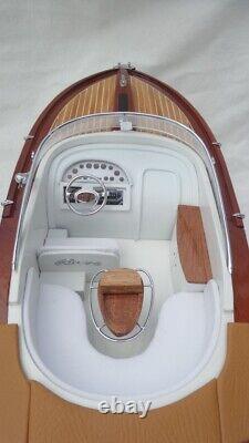 Livraison gratuite Riva Aquarama Gucci 26 Modèle de bateau en bois de qualité L70 Cadeau de Noël
