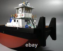 Loisir Springer Pusher Tug à l'échelle 1/35 Maquettes de bateaux en bois Kit de bateau DIY Shicheng