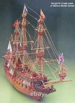 Mantua Sovereign Of The Seas Wooden Ship 178 Scale Model Kit Nib Rare