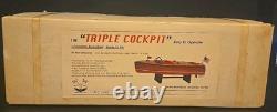 Maquette de bateau RTG R-C Craft à triple cockpit - neuve en boîte avec support ! Vendeur américain