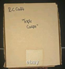 Maquette de bateau RTG R-C Craft à triple cockpit - neuve en boîte avec support ! Vendeur américain