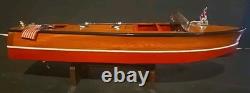 Maquette de bateau RTG R-C Craft à triple cockpit - neuve en boîte avec support ! Vendeur américain