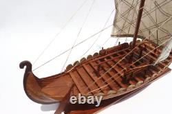 Maquette de bateau Viking Coque en clin de Viking
