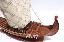 Maquette de bateau Viking Coque en clin de Viking