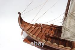 Maquette de bateau Viking Coque en clin de Viking