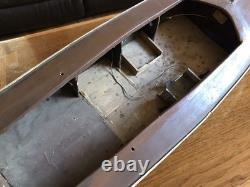 Maquette de bateau antique vintage en bois de 32 pouces, fabriquée à la main