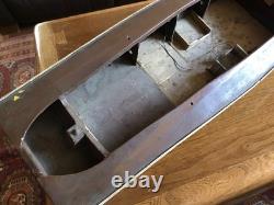 Maquette de bateau antique vintage en bois de 32 pouces, fabriquée à la main