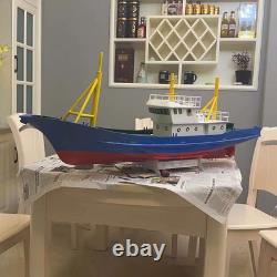 Maquette de bateau chalutier en bois à l’échelle 1/30, kit de bricolage, bateau à structure assemblé à la main, jouet d’assemblage