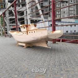 Maquette de bateau chalutier en bois à l’échelle 1/30, kit de bricolage, bateau à structure assemblé à la main, jouet d’assemblage