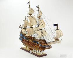 Maquette de bateau de guerre suédois WASA en bois fabriquée à la main, modèle de voilier de qualité muséale 38