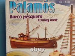 Maquette de bateau de pêche Palamós nouveau kit à l’échelle 1:45 OcCre Espagne longueur 410 mm