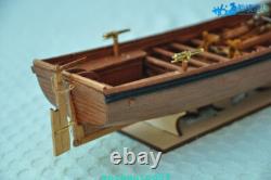 Maquette de bateau en bois à l’échelle 1/36, canonnière à coque complète armée, 14 pièces, Shicheng