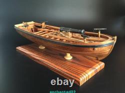Maquette de bateau en bois à l’échelle 1/36, canonnière à coque complète armée, 14 pièces, Shicheng