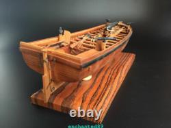 Maquette de bateau en bois à l’échelle 1/36, canonnière à coque complète armée, 14 pièces, Shicheng
