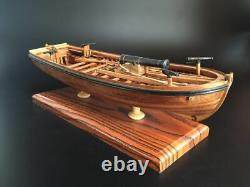 'Maquette de bateau en bois à l'échelle 1/36 de canon armé à pleines côtes Shicheng'